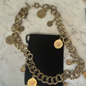 Blumarine gold chain necklace